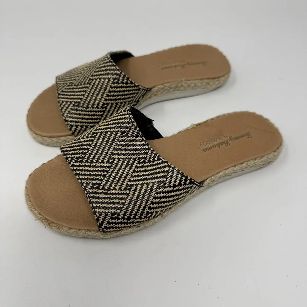 Tommy Bahama Relaxology Shoes Womens Size 8‎ Slide Espadrille Sandals Woven